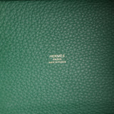 Hermes Picotin Lock 18 Vert Moyen Clemence Gold Hardware