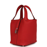 Hermes Picotin Lock 18 Vermillion Clemence Palladium Hardware