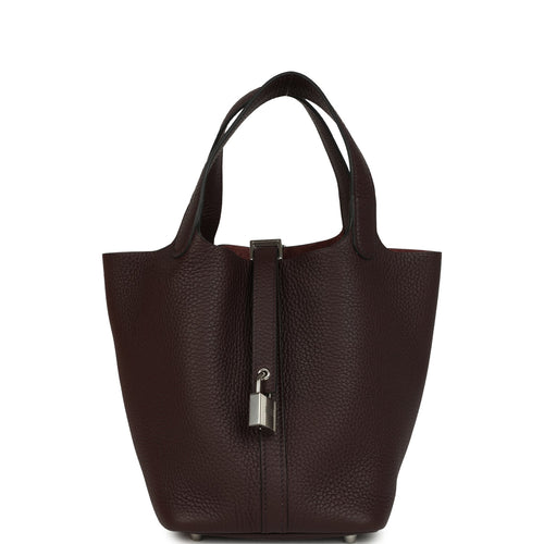 Hermes Picotin Lock 18 Rouge Sellier Clemence Palladium Hardware