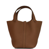 Hermes Picotin Lock 18 Alezan Clemence Palladium Hardware