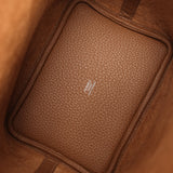 Hermes Picotin Lock 18 Alezan Clemence Palladium Hardware