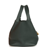 Hermes Picotin Lock 22 Vert Mangrove Clemence Gold Hardware