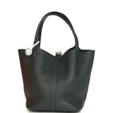 Hermes Picotin Lock 22 Vert Mangrove Clemence Gold Hardware