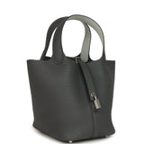 Hermes Picotin Lock Eclat 18 Ardoise Clemence and Gris Platine Swift Palladium Hardware