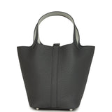 Hermes Picotin Lock Eclat 18 Ardoise Clemence and Gris Platine Swift Palladium Hardware