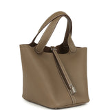 Hermes Picotin Lock 22 Etoupe Clemence Palladium Hardware