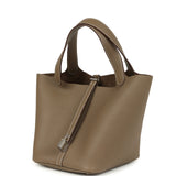 Hermes Picotin Lock 22 Etoupe Clemence Palladium Hardware