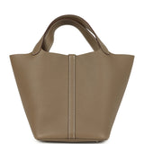 Hermes Picotin Lock 22 Etoupe Clemence Palladium Hardware