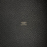 Hermes Picotin Lock 22 Black Clemence Gold Hardware