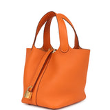 Hermes Picotin Lock 18 Orange Clemence Gold Hardware