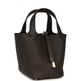 Hermes Picotin Lock 18 Ebene Clemence Gold Hardware
