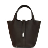 Hermes Picotin Lock 18 Ebene Clemence Palladium Hardware
