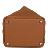 Hermes Picotin Lock 18 Eclat Gold and Rose Sakura Clemence Palladium Hardware