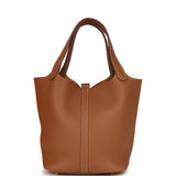 Hermes Picotin Lock 22 Gold Clemence Gold Hardware