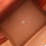 Hermes Picotin Lock 18 Casaque Orange, Cuivre and Gold Clemence Palladium Hardware