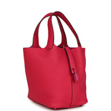 Hermes Picotin 18 Monochrome Rose Mexico Clemence Pink Palladium Hardware