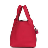 Hermes Picotin 18 Monochrome Rose Mexico Clemence Pink Palladium Hardware