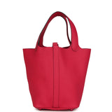 Hermes Picotin 18 Monochrome Rose Mexico Clemence Pink Palladium Hardware