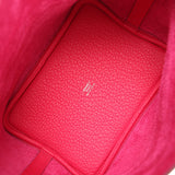 Hermes Picotin 18 Monochrome Rose Mexico Clemence Pink Palladium Hardware