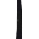 Hermes "Tresses H" Embroidered Black, Rouge H and Argent Silk Twilly