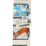 Hermes "Story" Rouge Multi Silk Twilly Pair