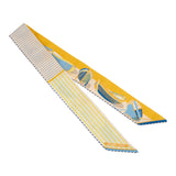 Hermes "Thalassa" Bouton D'Or, Jaune Soufre & Blanc Multi Cotton Twilly Pair