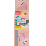 Hermes "Figures Libres" Rose Poudre and Blue Multi Silk Twilly Pair