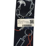 Hermes "C'est La Fete" Ardoise, Rose Pale, Bleu Marine Multi Silk Twilly Pair