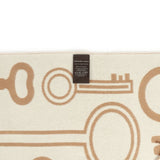Hermes Casaque "Echarpe Porte-Clefs" Camel, White and Beige Muffler Cashmere Scarf
