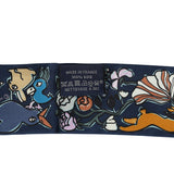 Hermes "Mille et Un Lapins" Marine, Cobalt and Miel Silk Twilly
