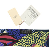 Hermes "Under the Waves" Mauve, Marine and Jaune Silk Twilly Pair