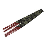 Hermes "Bouquet Final" Vert Loden and Black Fringe Silk Twilly