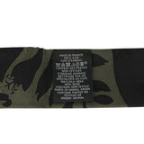 Hermes "Bouquet Final" Vert Loden and Black Fringe Silk Twilly