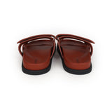 Hermes Chypre Techno Sandals Maroon Muscavado Suede Palladium Hardware 38.5 EU side 5