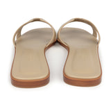 Hermes Oran Sandals Beige Lin Calfskin 38.5 EU