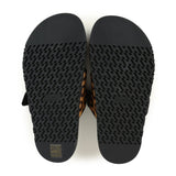 Hermes Leopard Print Chypre Techno Sandals Gold & Black Moire, Calfskin & Suede Palladium Hardware 37 EU