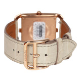 Pre-owned Hermes HSS Special Order Cape Cod Watch Beton Matte Alligator/Rose Gold