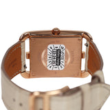 Pre-owned Hermes HSS Special Order Cape Cod Watch Beton Matte Alligator/Rose Gold