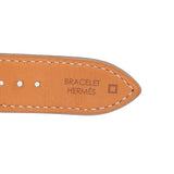 Pre-owned Hermes HSS Special Order Cape Cod Watch Beton Matte Alligator/Rose Gold