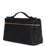 Loro Piana Extra Pocket L19 Pouch Black Ostrich Gold Hardware