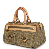 Pre-owned Louis Vuitton Green Monogram Denim Neo Speedy