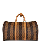 Louis Vuitton x Nigo Reverse Monogram Striped Keepall Bandouliere 50