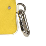 Louis Vuitton X Virgil Abloh Everyday Key Pouch Yellow Leather Silver Hardware