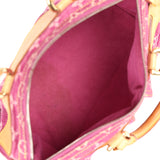 Vintage Louis Vuitton Neo Speedy Pink Denim Monogram Gold Hardware