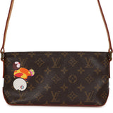 Vintage Louis Vuitton X Takashi Murakami Panda Troutter Brown Monogram Gold Hardware