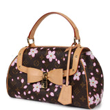 Vintage Louis Vuitton x Takashi Murakami Brown Monogram Cherry Blossom Sac Retro PM Gold Hardware