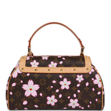 Vintage Louis Vuitton x Takashi Murakami Brown Monogram Cherry Blossom Sac Retro PM Gold Hardware