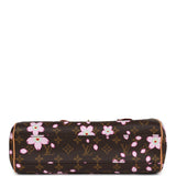 Vintage Louis Vuitton x Takashi Murakami Brown Monogram Cherry Blossom Sac Retro PM Gold Hardware