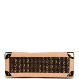 Vintage Louis Vuitton Tweedy Zip GM Brown Monogram Vinyl and Tweed Gold Hardware