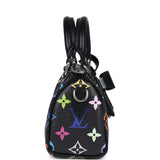 Louis Vuitton X Murakami Nano Speedy Bag Black Multicolor Monogram Gold Hardware